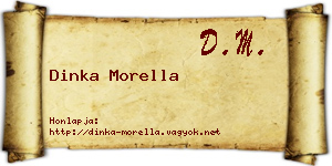 Dinka Morella névjegykártya